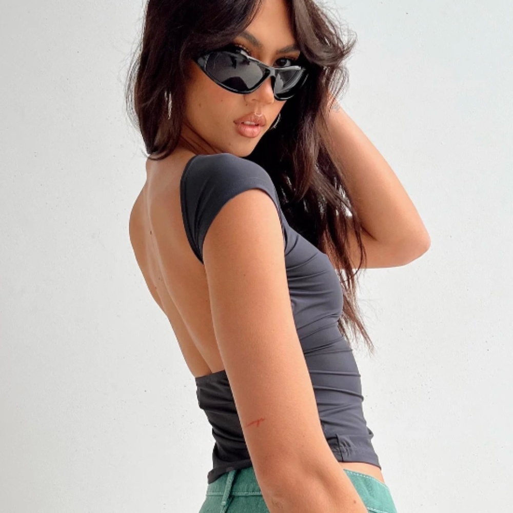 Rosalinda Top Grey
